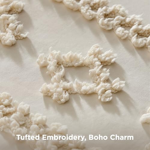 Tufted Boho Comforter Set California King Size