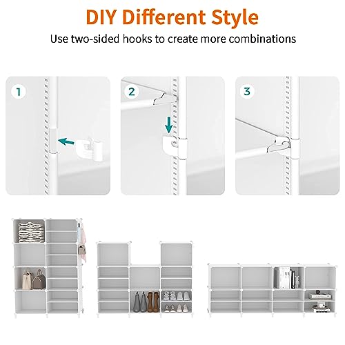 Closet Organizer 8 Cube Storage Shelves (8 Count)