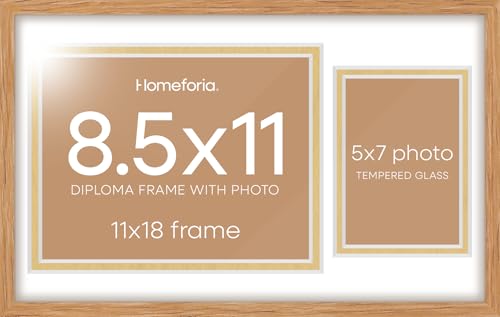 11x18 Natural Oak Diploma Frame (3 Count)