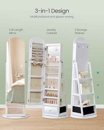 360° Swivel Jewelry Cabinet