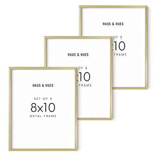 8x10 Gold Picture Frames (3 Count)