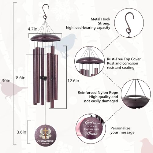 Memorial Wind Chimes Personalized for Outside