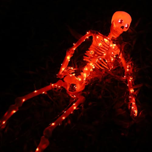 Halloween Decorations Outdoor Skeletons Set (Orange)