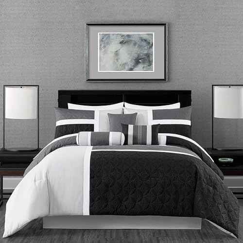 Upland 7 Piece Quilted Patchwork Comforter Set