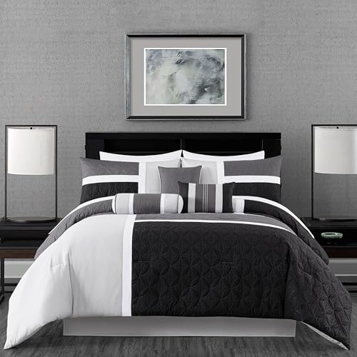 Upland 7 Piece Quilted Patchwork Comforter Set