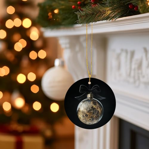 Vintage Moody Space Bauble Ball Christmas Ceramic Ornament Gifts