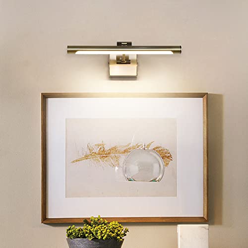 LED Picture Lights for Paintings Bronze Finish 16.53" Long Swing Arm Display Wall Art Light 7W Gallery Hallway Lighting Over Pictures