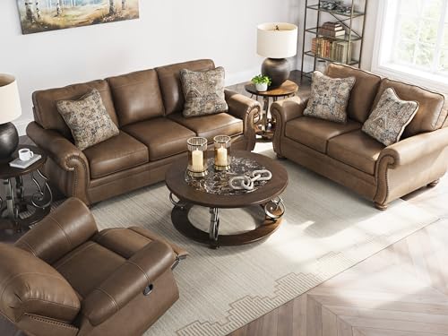 Faux Leather Sofa