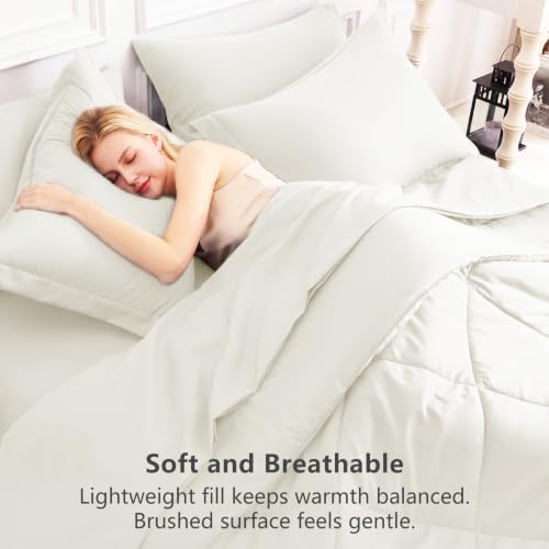 King Size Comforter Set Ivory