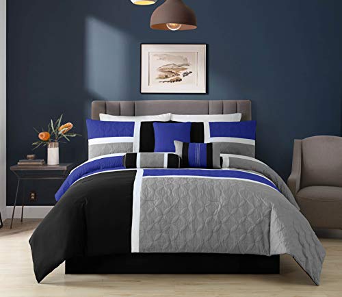 Upland 7 Piece Quilted Patchwork Comforter Set