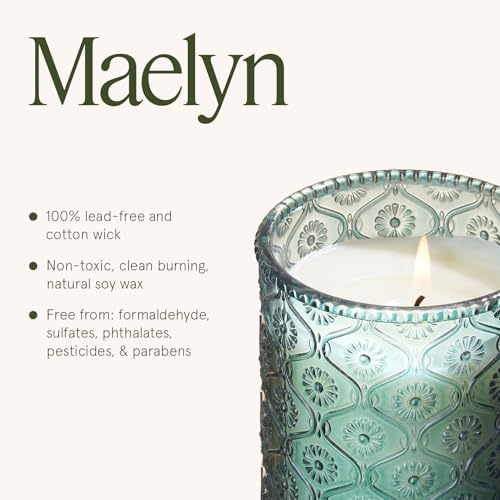 Geranium Vert Mint Scented Candle for Home (6 Ounce)