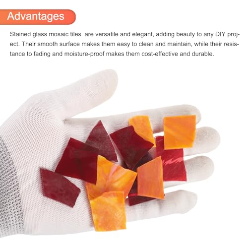 200g Glass Mosaic Tiles for Craft
