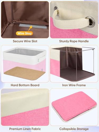 2 Pack Fabric Closet Storage Bins for Shelves (2 Count)