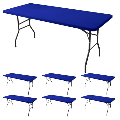 Fitted Tablecloth for 8 Foot Rectangle Tables (6 Count)
