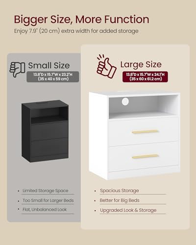 23.6‑Inch Wide Nightstands (2 Count)