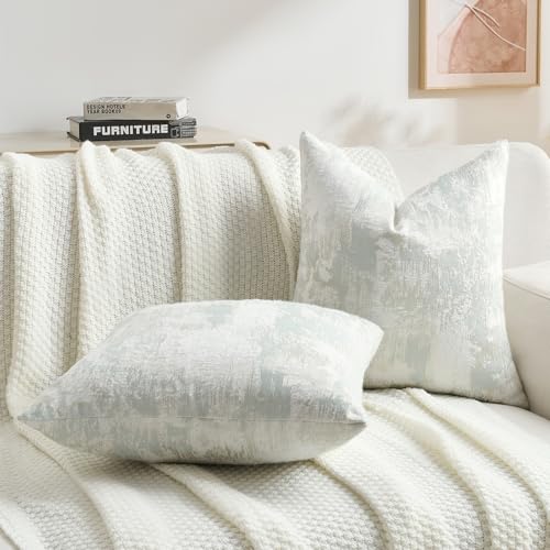 Pack of 2 Faux Cashmere Throw Pillow Covers 22x22 Inch (2 Count)