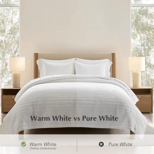 HOME 100% Cotton Modern Lines Quilt Set King Size