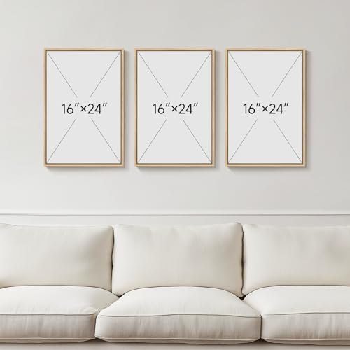 Framed Neutral Black and White Abstract Wall Art (3 Count)