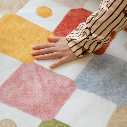 2x3 Area Rug Washable Kids Rug Colorful Playful Entryway Doormat (6 Sq Ft)