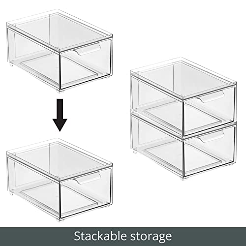 Plastic Bathroom Organizer Bin w (8 Count)