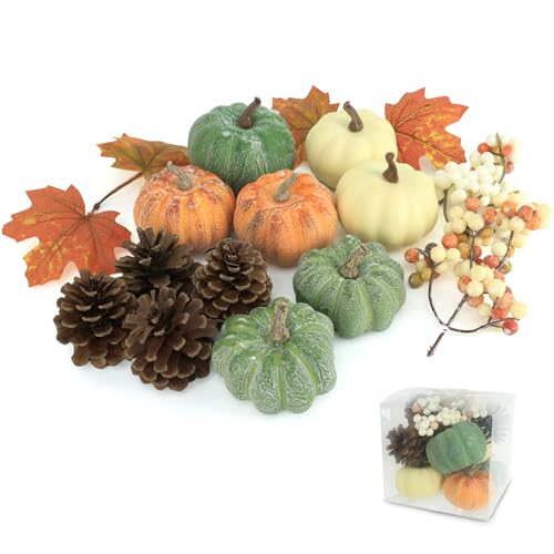15 PCS Mini Pumpkin Decor (15 Count)