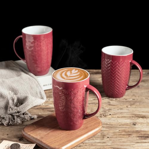 20 oz Large Coffee Mugs Set of 6 (6 Count)