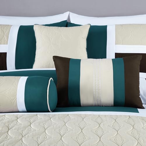 Upland 7 Piece Quilted Patchwork Comforter Set