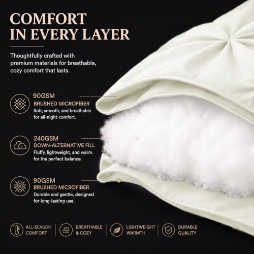 King Size Comforter Set Ivory