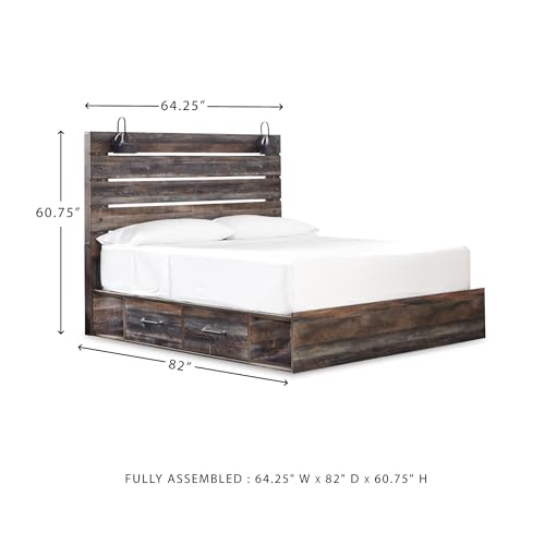 King Size Bed with Storage Drawers