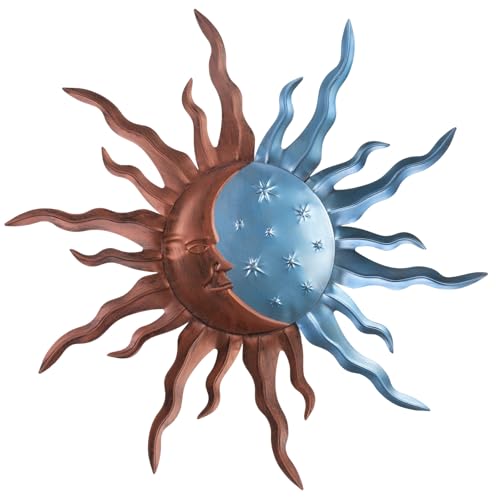 Metal Sun Outdoor Wall Art Decor