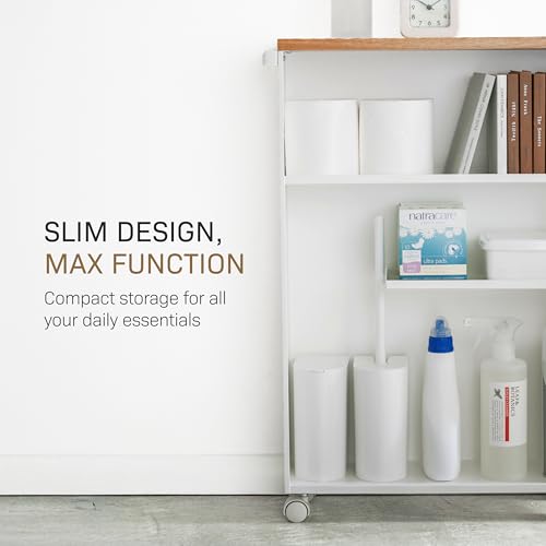 Home Slim Rolling Storage Cart