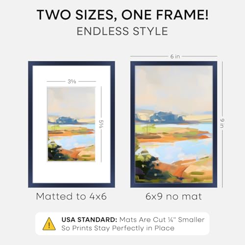 6x9 Blue Picture Frame (2 Count)