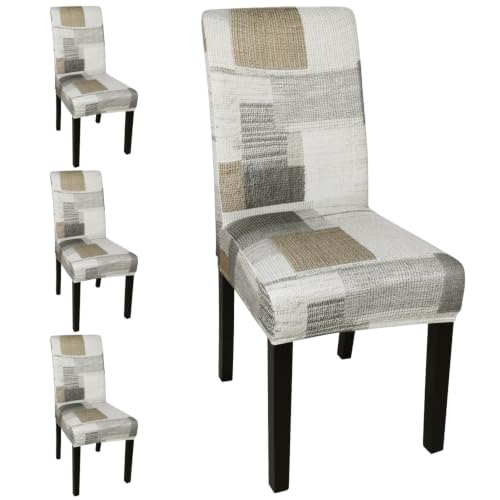 Pattern Chair Covers for Dining Room Set of 4