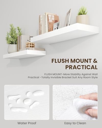 55" Floating Shelves for Wall (2 Count)