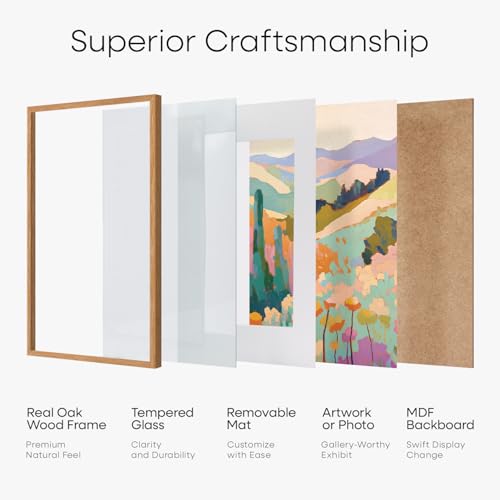 6x6 Natural Oak Picture Frame (2 Count)