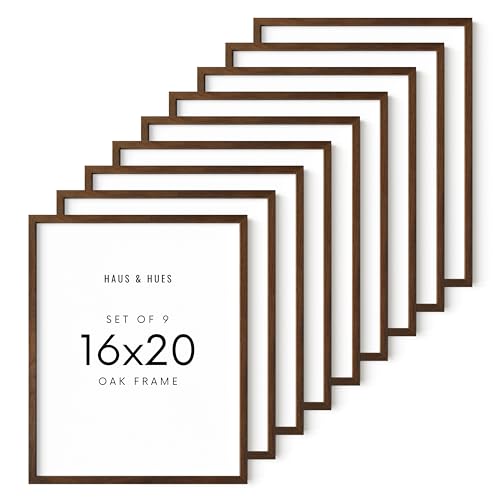 Walnut Wood 16x20 Picture Frames (9 Count)