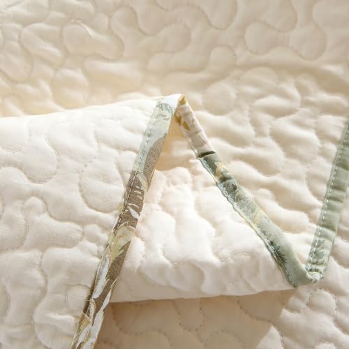 3 Piece Farmhouse Patchwork Quilt Set Oversized Queen