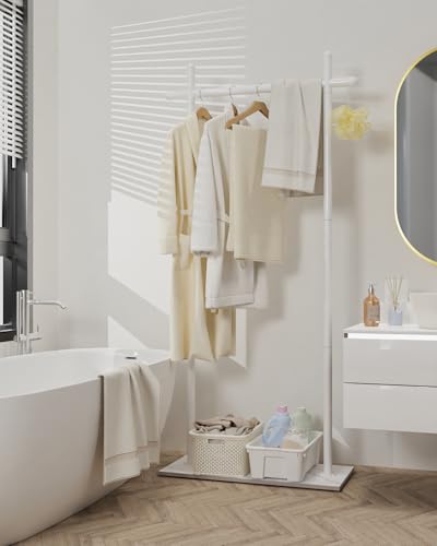 Coat Racks Freestanding with Natural Rock Base