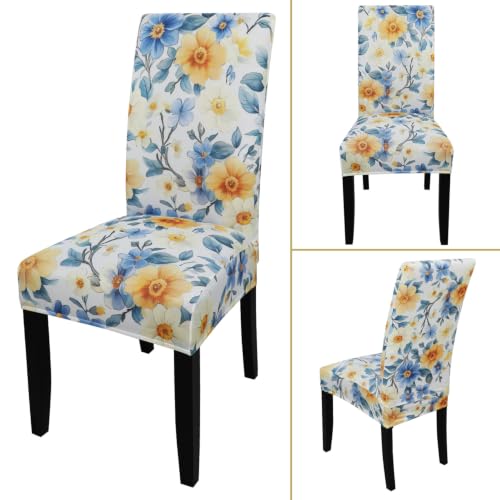 Pattern Chair Covers for Dining Room Set of 4