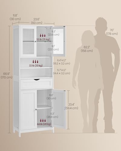 Storage Cabinet with LED Lights