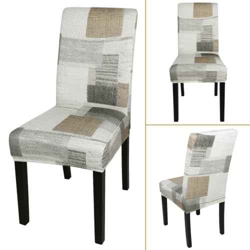 Pattern Chair Covers for Dining Room Set of 6