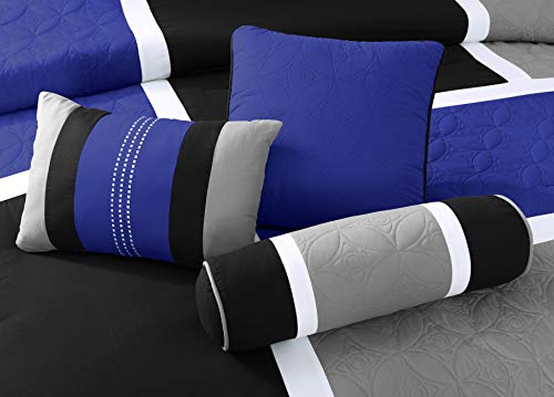 Upland 7 Piece Quilted Patchwork Comforter Set