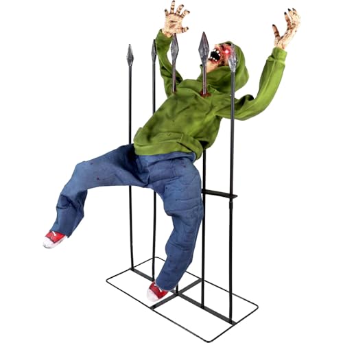 4.4 Ft. Animatronic Impaled Zombie Voice (4.4 ft Impaled Zombie)
