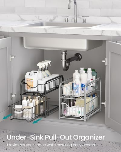 2 Tier Pull Out Cabinet Organizers