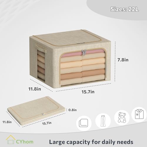 Clothes Storage Bins Box (2 Count)