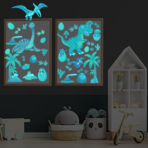 Glow in The Dark Dinosaur Wall Decals (3 Count)