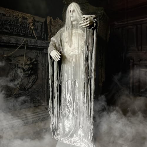 2.6 Ft. Rising Ghost Woman Animatronic with Sound (31" Rising Ghost Woman)