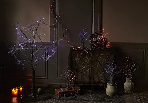 Lighted Spooky Halloween Tree with Timer Battery Operated or USB Plug in