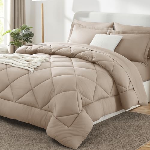 King Size Comforter Set Wheat