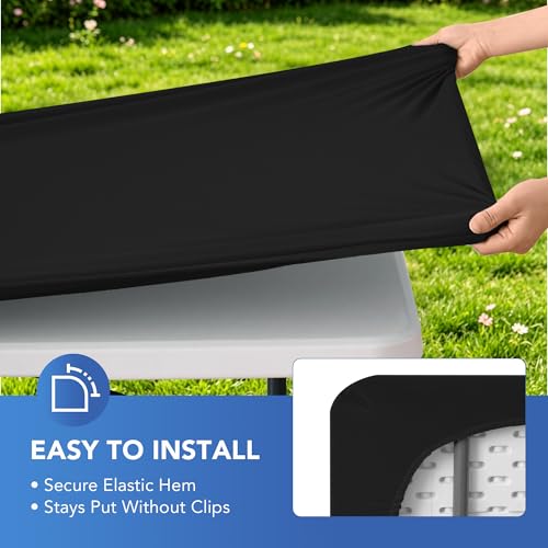 Fitted Tablecloth for 8 Foot Rectangle Tables (2 Count)